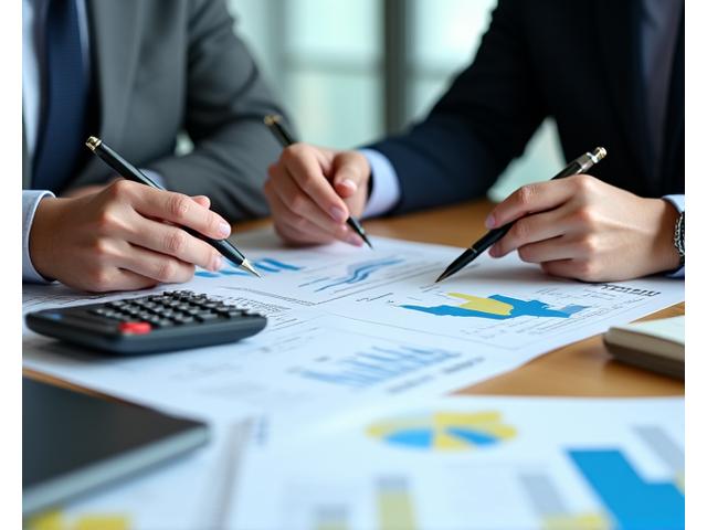 Talousneuvonta - Kaksi ammattilaista analysoi talousraportteja